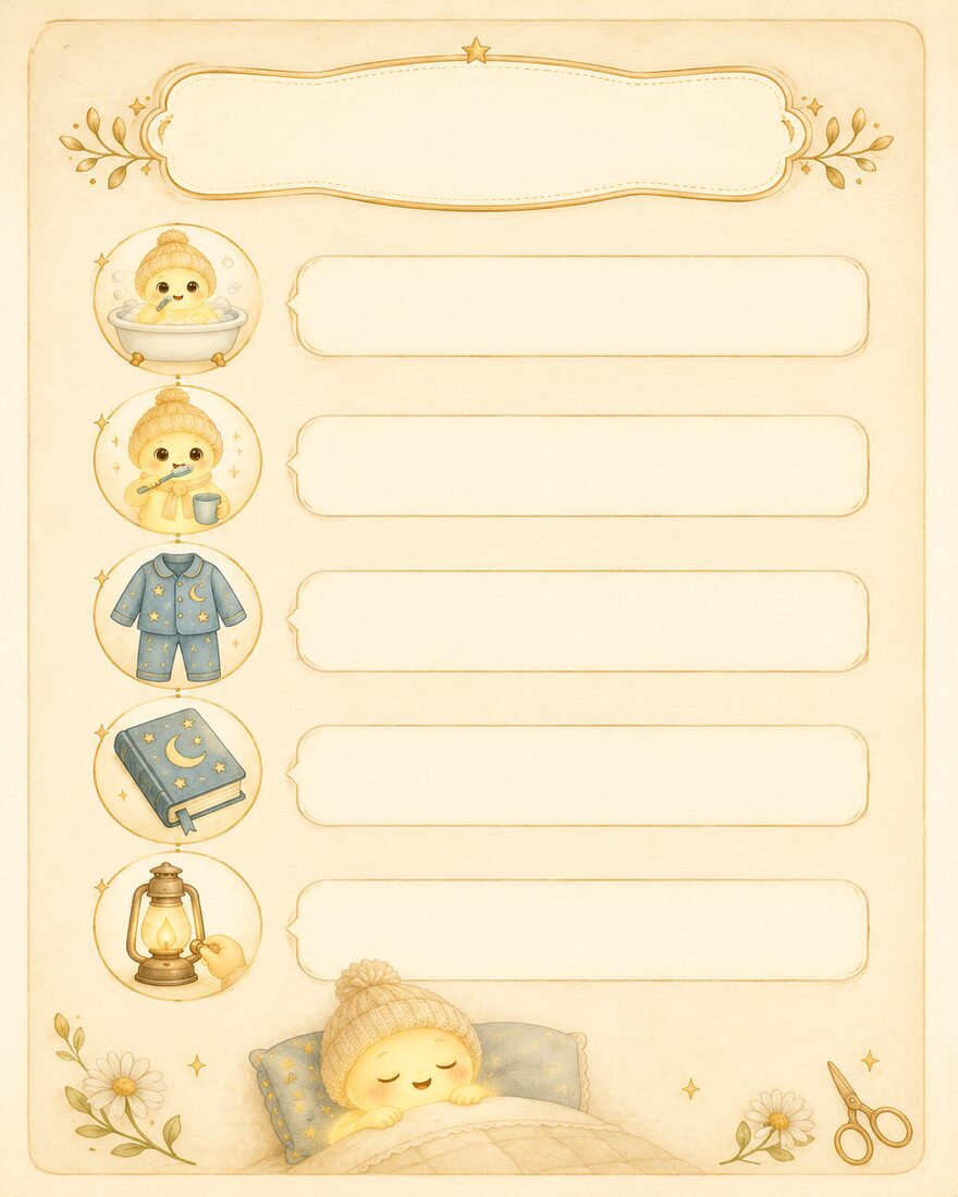 Bedtime card printable