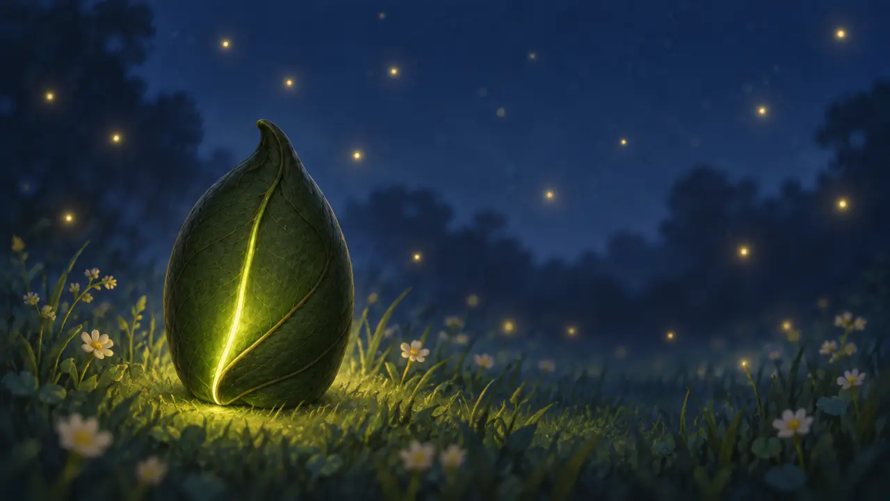 A folded leaf with a thin seam of light opens, and Fen puts up her hand.